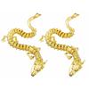 DAIVARNING Dragon Figurines, Feng Shui, Increase Wealth, Prosperity, Business, Freely Movable, Set of 2 Amulets