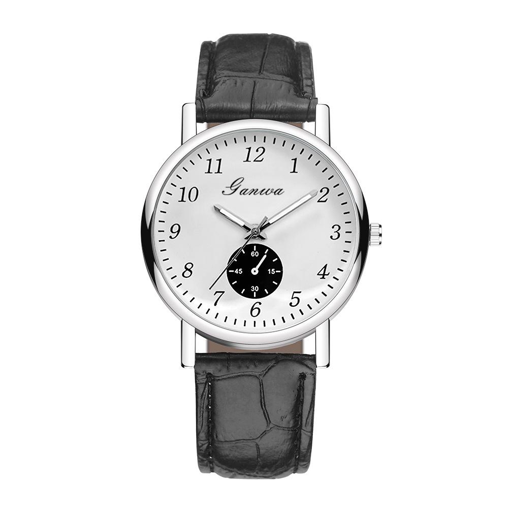 Men's watch, civil service exam watch quartz watch belt watch men
