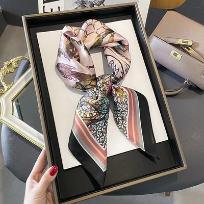 100% Natural Silk Square Scarf Women Foulard High Quality Bandana Scarves Female Neckerchief Neck Wrist Headkerchief Shawl Wrap