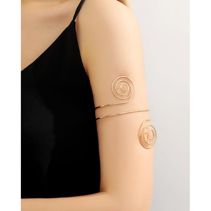4-6 Adjustable Arm Band Set with Cuff Bracelets for Women