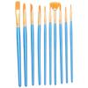 Oil Paintings Acrylics Watercolour Paint Brushes Sets Nylon Hair Long Paintbrushes10pcs