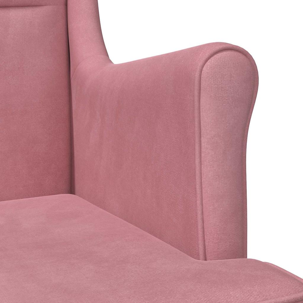 Pink Velvet Armchair