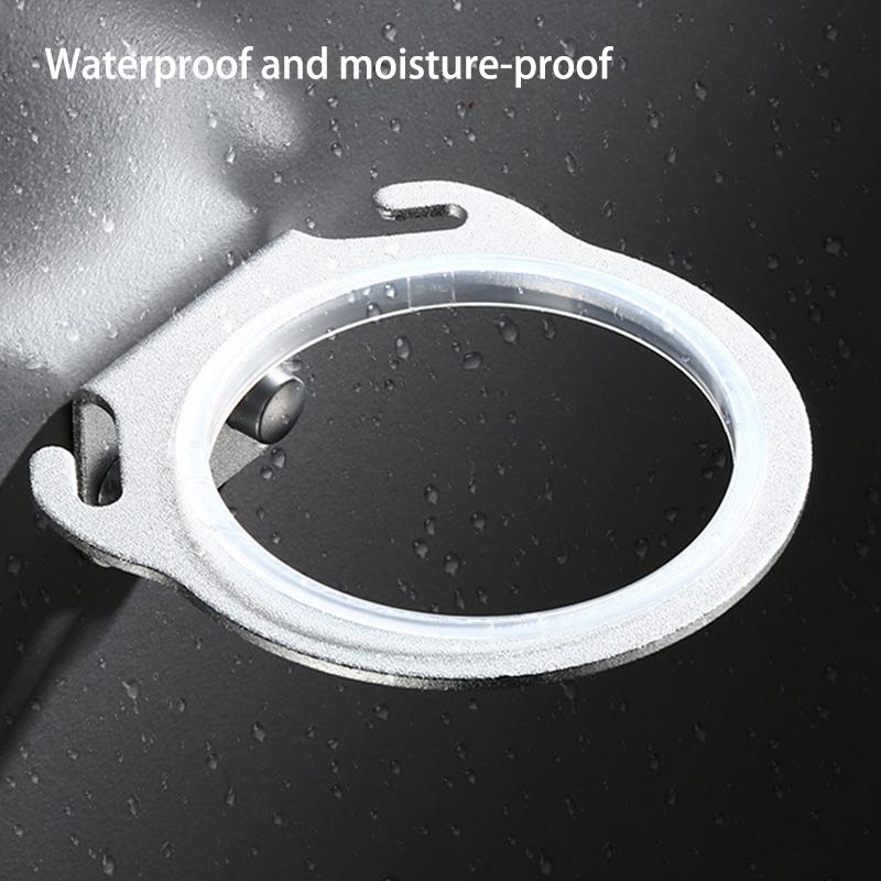 Wall Mounted Hair Dryer Rack Space Aluminum Holder for Bathroom Strong Durable Home Organizer