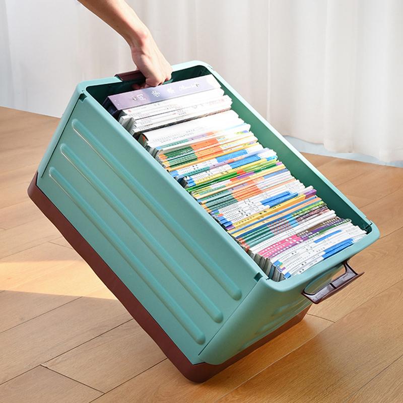 Removable Storage Box Folding Storage Box Multifunction Foldable Organizer Container Plastic Sundries Storages Supplies Organizer Box with Lid
