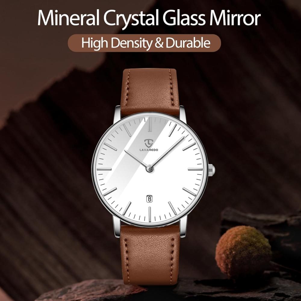 Ben NeviS Men S minimaliSt Analog Watch Brown White 32 x8S