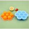 1PC Silicone Ice Grid Round with Lid Baby Food Box Silicone Jelly Box Ice Maker Flower Ice Cube Mold Kitchen Tools