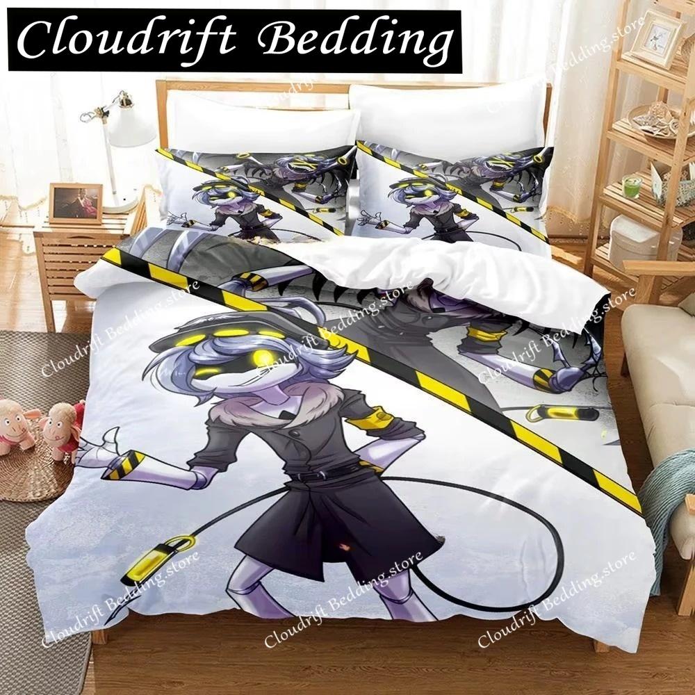 Fashion 3D Printing Anime Murder Drones Bedding Set Cartoon Three-piece Set Adult Boys Bedroom Duvet Cover Sets Home Textiles
