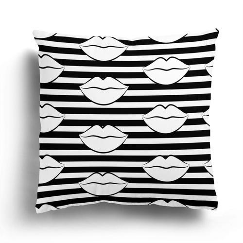 Nordic Black and White Simple Geometric Printing Pattern Cushion Cover Home Living Room Sofa Decoration Pillow Pillow Cover