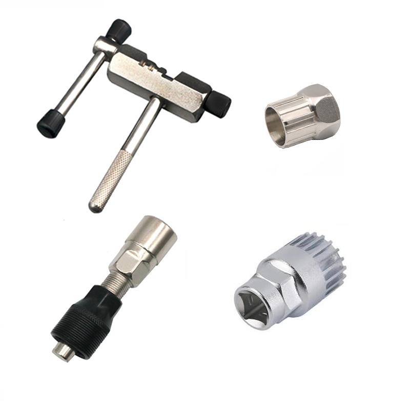 Sykkelreparasjonsverktøy Multifunksjons sveivhjulsavtrekker Pedalfjerner Trekkkjedebryter Kutter Mtb Sykkelvedlikeholdsverktøy