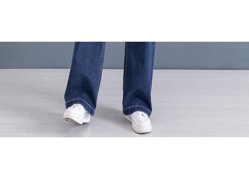 Fleece-Lined High-Waisted Wide-Leg Jeans for Women - Slimming, Loose, Straight-Leg for Autumn/Winter 2025