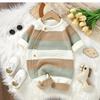 Winter Baby Rompers Clothes Warm Knit Striped Romper Boys Girls Jumpsuits Fall One Pieces Autumn Infant Unisex Playsuits