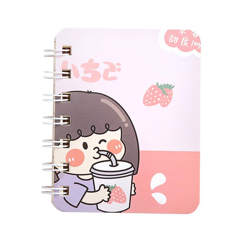 High-Value A7 Spiral Notebook - Cartoon Themed, Lined, Mini, Portable, Ideal for Elementary Students and Kids' Diaries