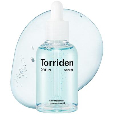 Torriden Dive-In Serum 50ml - Official Low-Molecular Hyaluronic Acid Essence Booster for Moisturizing, Dry & Sensitive Skin Korean Skincare