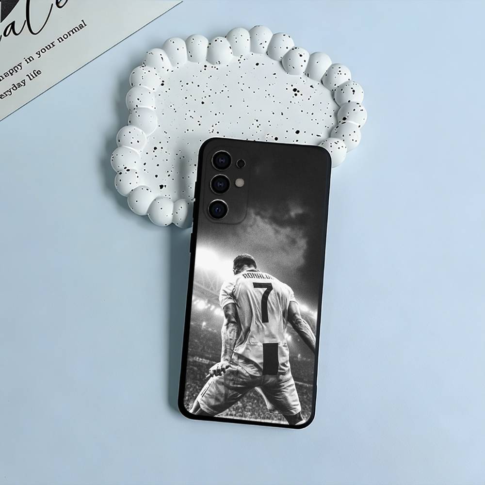 C-R-7 Ronaldo Phone Case For Samsung S25,S24,S21,S22,S23,S30,Ultra,S20,Plus,Fe,Lite,Black Soft Silicone