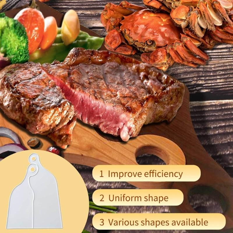 Šablona rukojeti krájecí desky Opakovaně použitelné průhledné šablony pro dřevoobrábění Akrylová frézovací šablona Nástroj pro DIY průvodce Restaurace