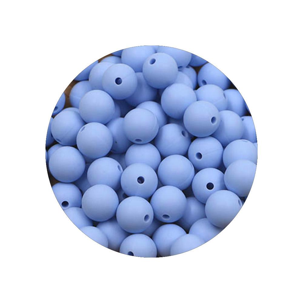 Kovict 9MM 40-80Pcs Round Silicone Bead 9MM Food Grade For Jewelry Making DIY Bracelet Pacifier Chain Accessories