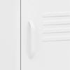Nightstands 2 pcs White 35 x 35 x 51 cm Steel