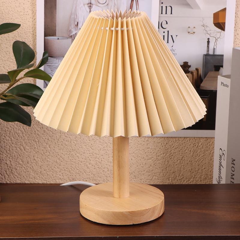 1 stk Takdekor Stoff Plissert Lampeskjerm Moderne Vaskbart Bordlampe Trekk DIY Retro Lysekrone Stofftrekk Stue Spisestue