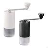 Travel Manual Coffee Grinder Hand Crank Mill for Camping Kitchen Home White