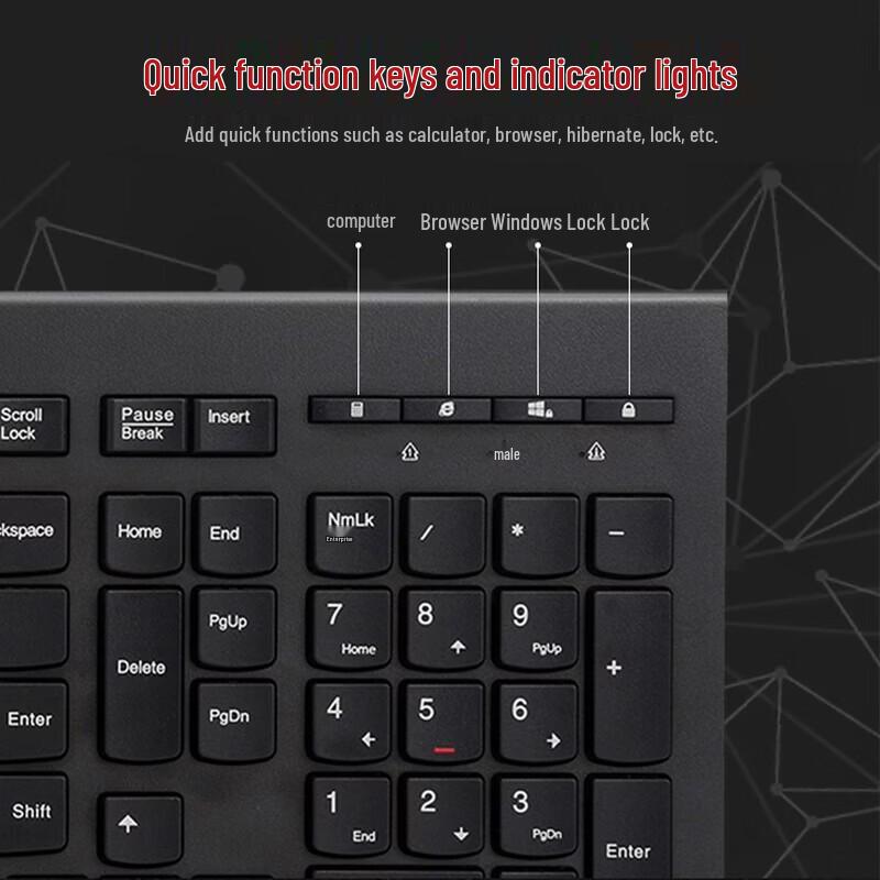 Lenovo M120Pro Wired Keyboard and Mouse Combo