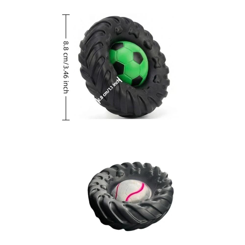 Giocattolo Interattivo Cane Elastico Suono Squeak Ruota Masticabile Cane Giocattoli Creativi per la Masticazione Gioco Indoor