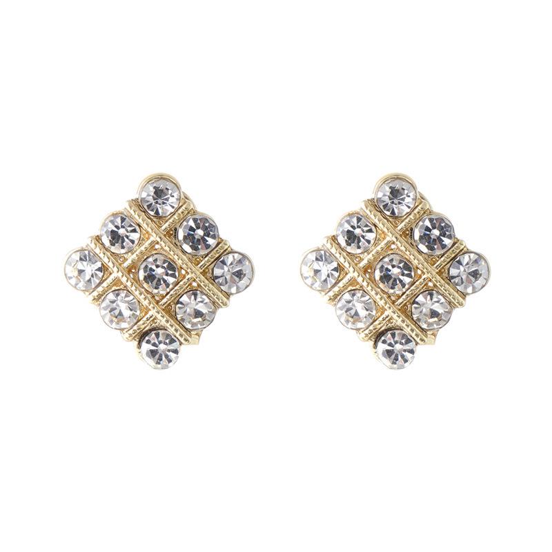 2024 New High-End Square Geometric Earrings: Exquisite Fairy Style, Personalized Design for Women