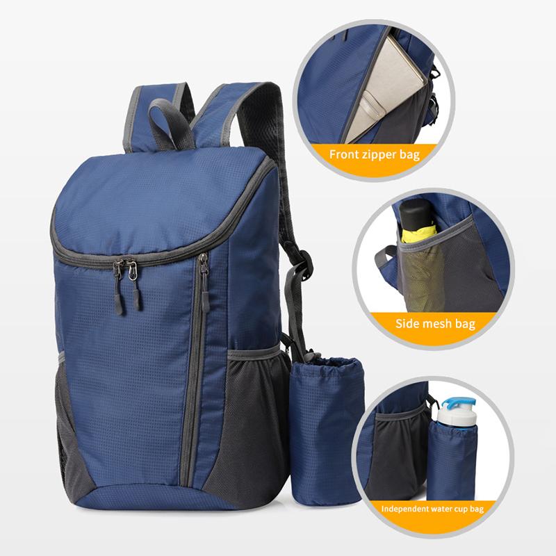 20L Day Pack Portable Foldable Backpack Folding Mountaineering Bag Ultralight Outdoor Cycling Rucksack Travel Hiking Knapsack