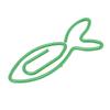 Fish Shaped Fish Shaped Office Paper Clips Plastic-coated Metal Dark Blue Cute Office Paper Clips Prevent Slip Portable