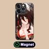 HSR Fugue Glass MagSafe Mobile Phone Case for iPhone 17 16 15 14 13 12 11 Air Pro Max Plus Mini Colorful Cover
