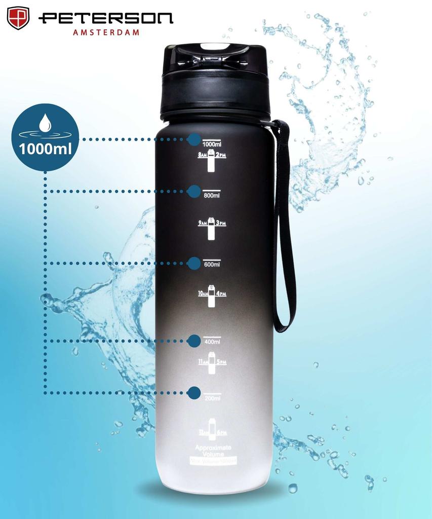 Bidon 1L PTN HY-003-1L-9553 Black-White