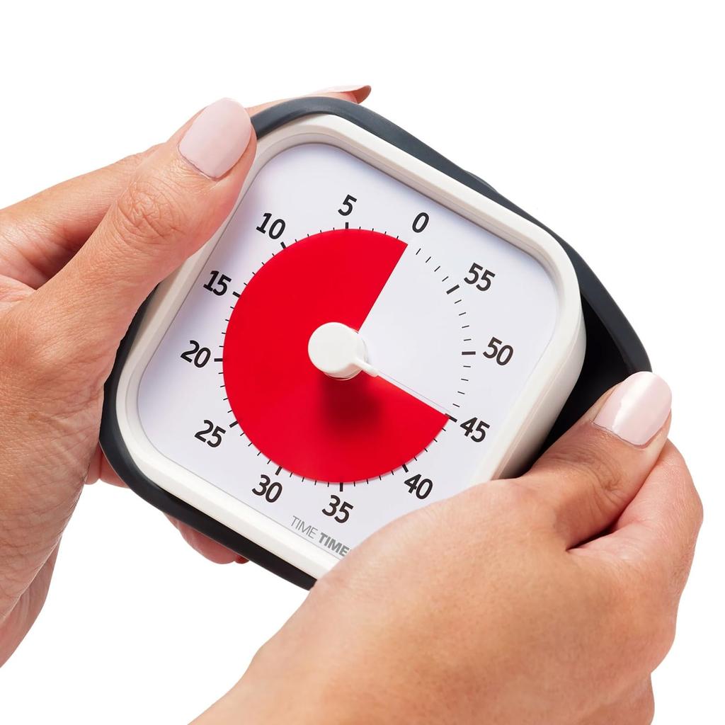 TIME TIMER MOD 9cm Timer Mod Charcoal Gray Time Management Learning Timer Authentic Product 60-Minute (with Cover) TTM9-W