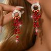 High-End Fashion Leaf Tassel Earrings - Elegant Design and Unique Style