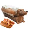 Hot Dog Dachshund Tray Funny Hot Dogs Serving Tray Funny Snack Dinner Tray Holder Hot Dog Holder for Home Family Gatherings