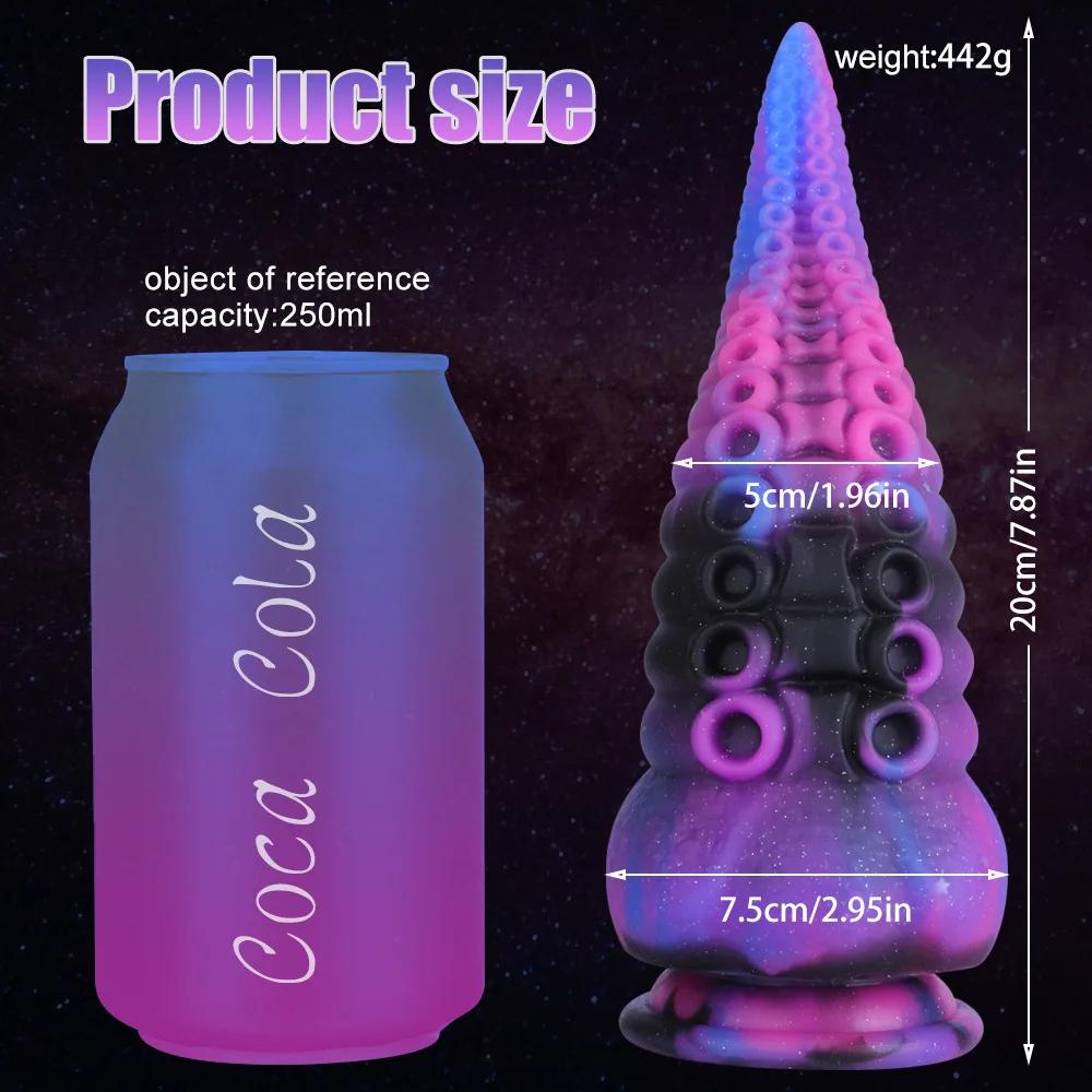 Huge Silicone Anal Dildo for Women Masturbation Octopus Tentacle Anal Plug Prostate Massage Buttplug Sex Toy 18+ Anal Dilatation