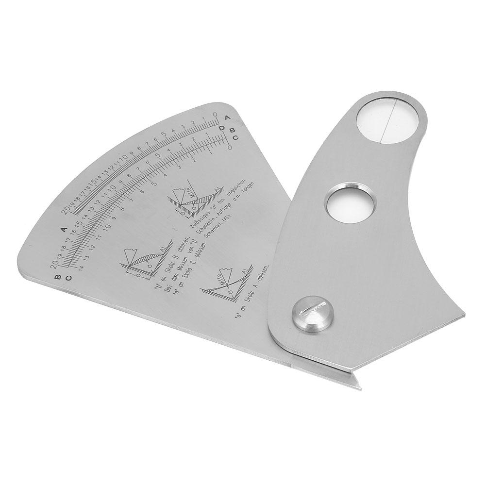 Stainless Steel Fan Shaped Weld Gauge Welding Inspection Tool