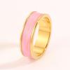 Titanium steel bracelet, oil dripping ring set, simple enamel bracelet, girls' high-end DIY ring, non-fading bracelet.