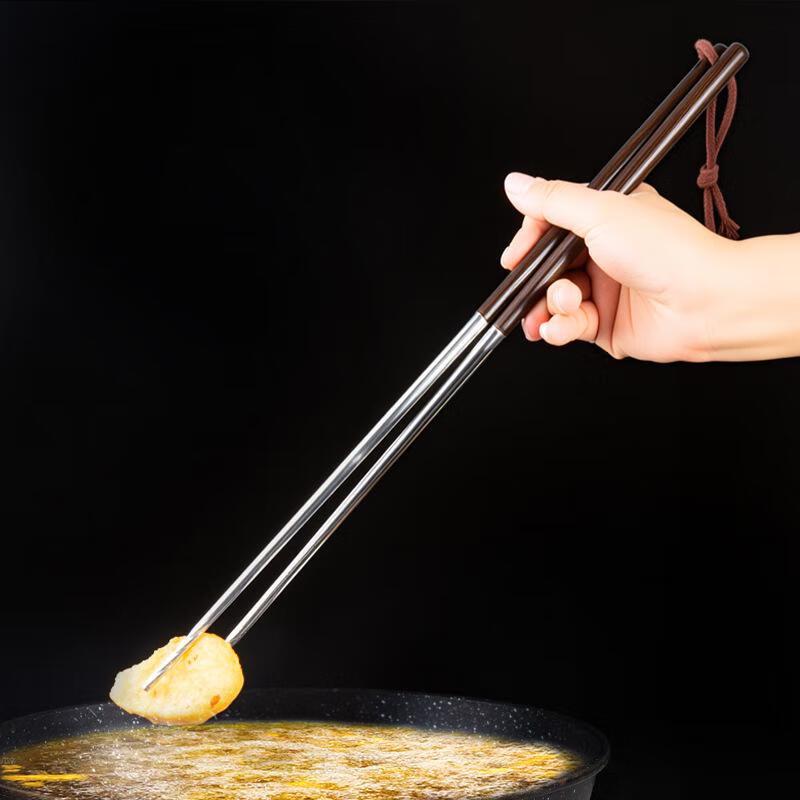 Minai 316L Stainless Steel & Chicken Wing Wood Chopsticks