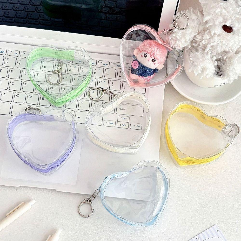 PVC Material Doll Protector Case Transparent Doll Display Bag Doll Storage Bags Decorative Pouch
