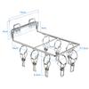 Wall-Mounted Drying Rack Detachable Clips For Indoor