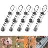1/2PZ Corda Elastica Regolabile Porta Zaino Bastone da Passeggio Campeggio Escursionismo Palo Fissaggio Cordino Corda Alpinismo Fibbia Attrezzi