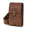 European and American Punk Women's Bag, Retro Brown, Outdoor Mobile Phone Change, Mini Bag, Sports and Leisure, Mini Waist Bag
