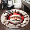 1 Stück Weihnachts-Nikolaus-Design Stuhlmatte - Rutschfester Teppich für Büro, Heimdekoration, Wohnzimmer, Schlafzimmer, Spielzimmer & Wohnheim. J010