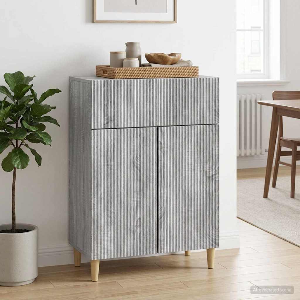 Sideboard Grey Sonoma 66 x 34.5 x 90 cm Particleboard