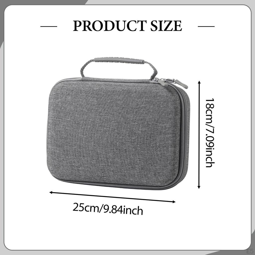Double Controllers Carrying Case EVA Carry Bag Zipper Waterproof Gaming Controller Hard Shell