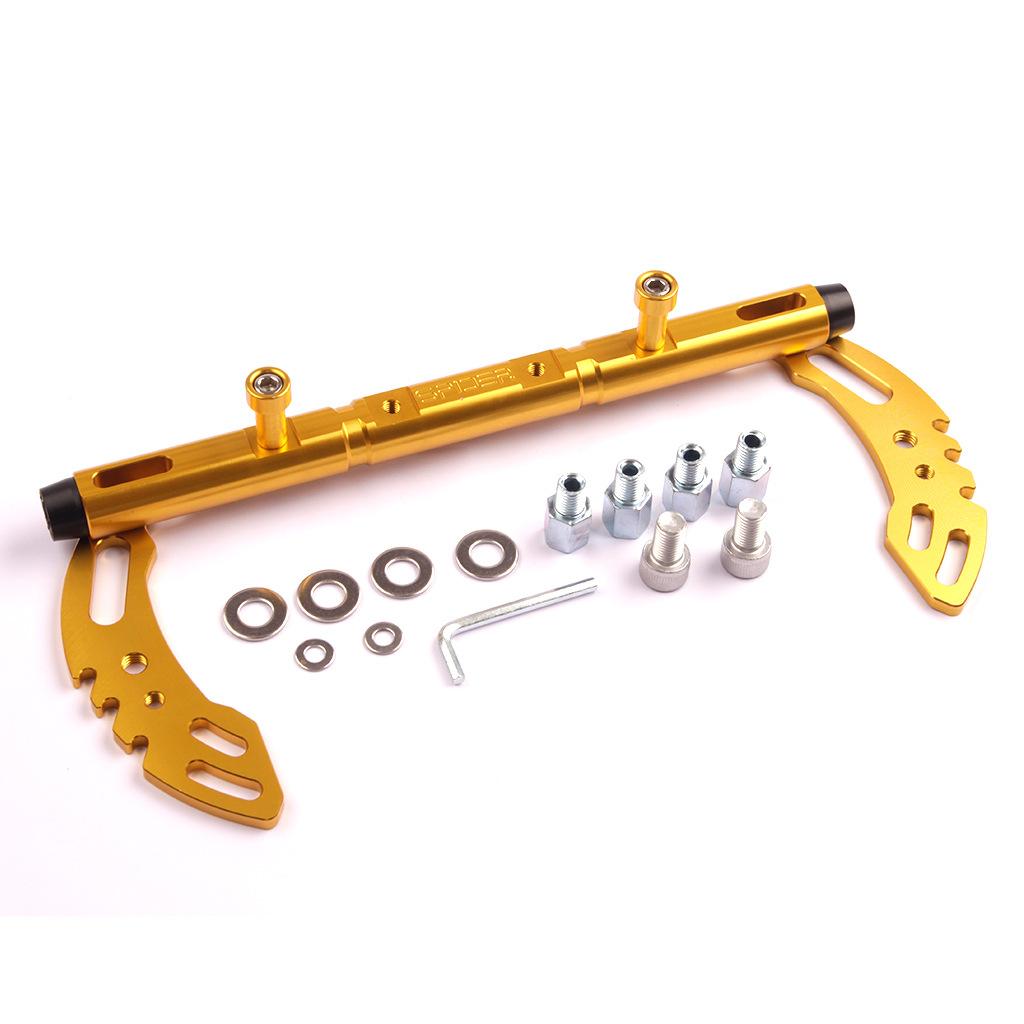 

Мотоциклетная балансировочная планка Универсальная 25 см Алюминиевая поперечина с ЧПУ Усиление руля Расширенная Мотоциклетная Армированная рычажная арматура Аксессуары золотой