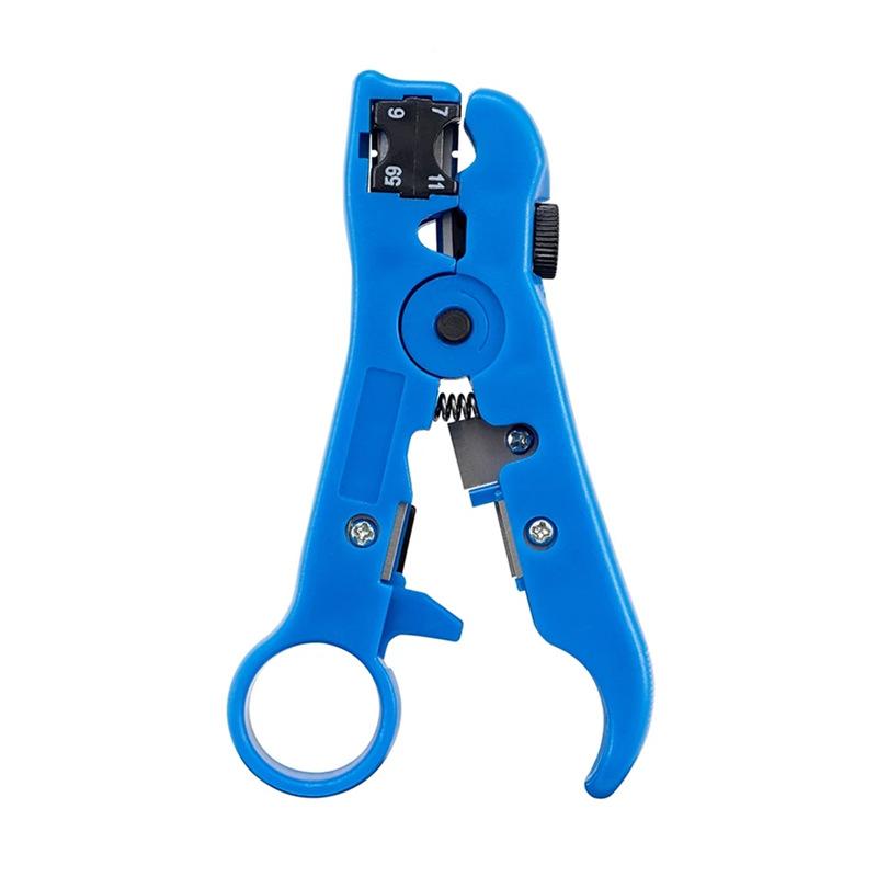 

Multi-function Wire Stripper & Cutter - UTP/STP/RG59 Coaxial Cable Stripper - Network Wire Peeler & Crimper Tool for Electrician