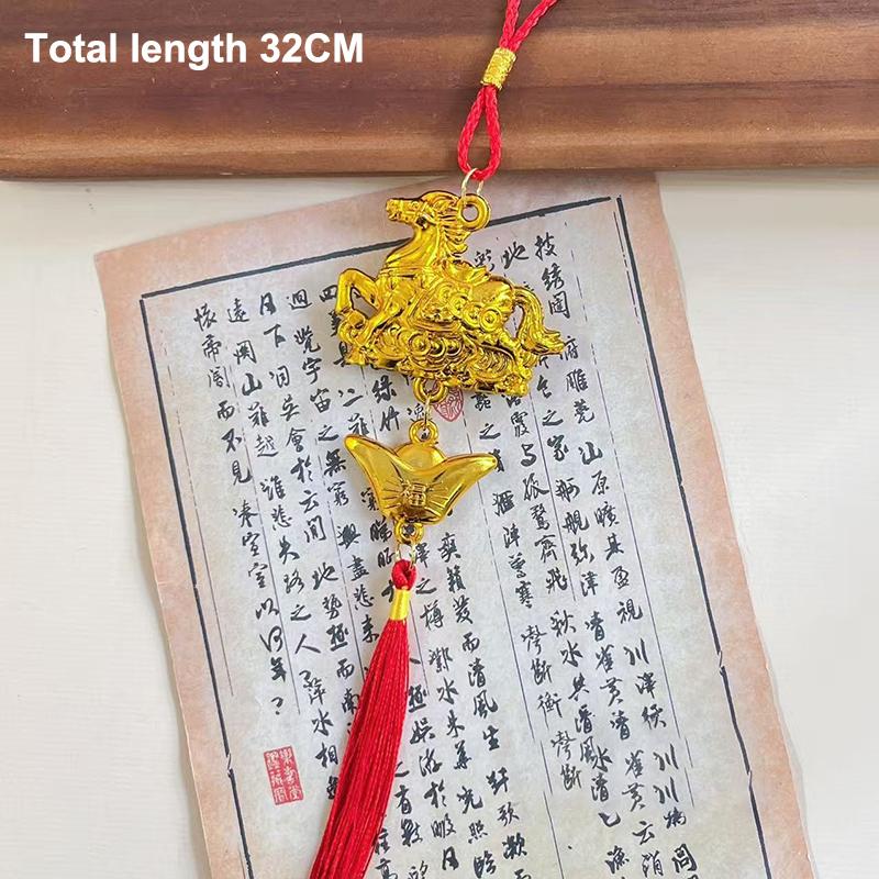 1/8 Pcs 2026 Year Of The Horse Wall Hanging Ornament Chinese New Year Lucky Decor Accessories Housewarming Small Pendant Gifts