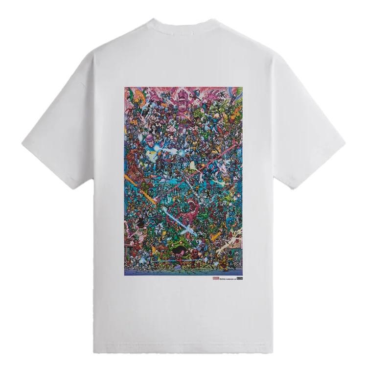 Kith x Marvel Universe Vintage Tee White Unisex Tops KHM032498-101