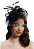 New popular mesh top hat European and American bride feather head flower mesh hair accessories horse racing festival top hat headdress