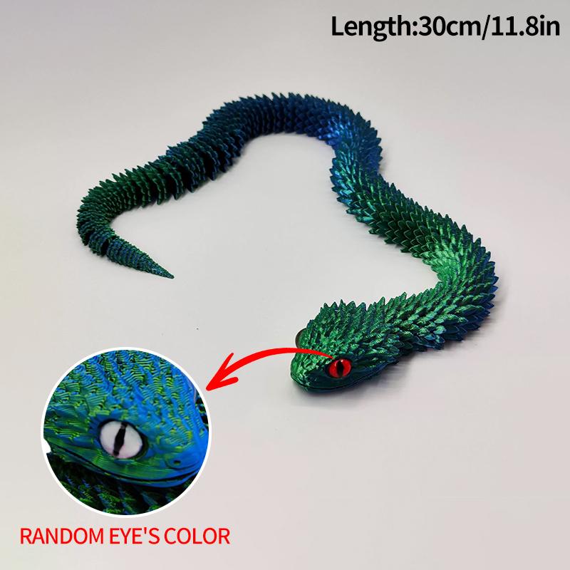 3D Printed Snake Dragon 3d Printed Figures New Year Decoration Traditional Table Ornament 3d Toys Gifts for New Year 2025